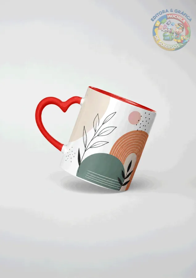 Caneca Alça de Coração Personalizada
