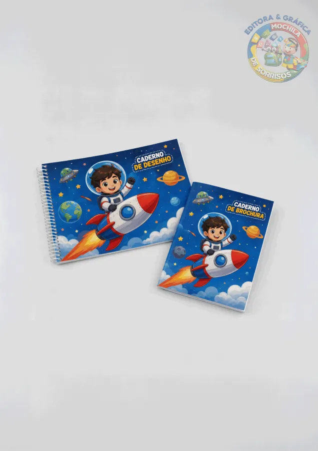 Kit Caderno de Brochura e Caderno de Desenho